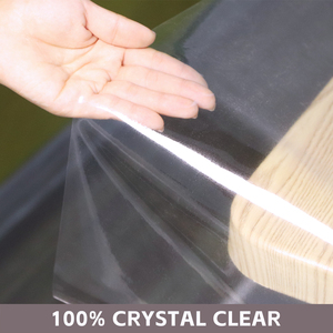 Super chiaro durevole spessore 0.5mm <span class=keywords><strong>trasparente</strong></span> <span class=keywords><strong>tovaglia</strong></span> in <span class=keywords><strong>PVC</strong></span> per mobili e vetro di protezione con gelo flessibile personalizzato - Product Image 3