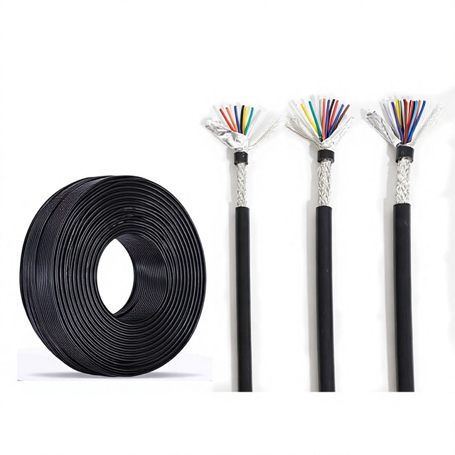 Customized Multi-Core Shielded Cable Braid + Aluminum Foil Double Shielding Wire for Industrial Signal Control Equipment Wiring