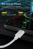 Câble de charge court 6A 66W USB-A vers USB-C, câble court type C, chargeur rapide pour téléphone mobile Android