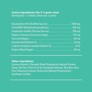 OEM/ODM Toptan Özel Etiketli Kalça ve Eklem Köpek Çiğneme Tabletleri, Köpeklerde Artrit Desteği İçin Yüksek Proteinli Glukozamin Zerdeçal Kondroitin - Product Image 3