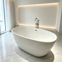 Baignoire autoportante moderne en acrylique Raison Premium pour adultes, avec certification CUPC et CE, pour usage en villa et hôtel RS306