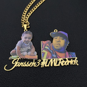 Top Icy Hip Hop Jewelry ciondolo con immagine <span class=keywords><strong>personalizzata</strong></span> ciondolo con <span class=keywords><strong>nome</strong></span> personalizzato in acciaio inossidabile catena con <span class=keywords><strong>nome</strong></span> fai da te per la famiglia - Product Image 5