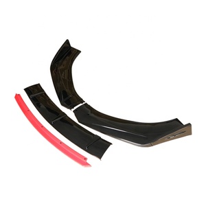 Lame de pare-choc avant pour voiture, 4 pièces, avec partie rouge, centrale pour diffuseur universel, nouveau design - Product Image 3