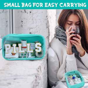 Bolsa de Primeros Auxilios de Poliéster Roja con Cierre de Cremallera, Gran Capacidad, Multifuncional, Unisex, Estilo Simple, Portátil y Multiusos - Product Image 6