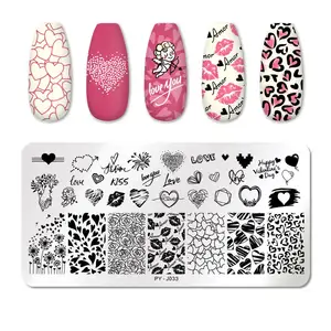 Nails Salon Professional Produkte Valentinstag Herz Aufkleber Set Nail Art Aufkleber