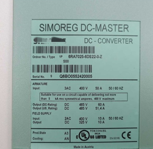 6RA7028-6DS22-0 SINA-MICS DC Drive SIMOREG DC-MASTER 6RA70 3AC 400, 90A, 1Q ของแท้ใหม่ มีสินค้าในสต็อก - Product Image 5