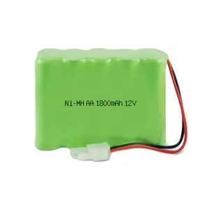 NiMh AA 1800mAh 12V充電式バッテリーaaバッテリーパック家電用OEMバッテリー
