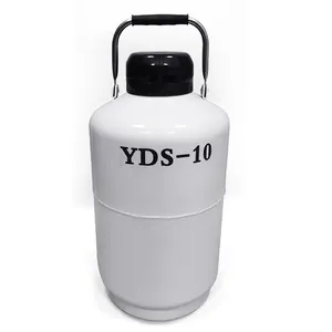 YDS-10ราคาต่ำไนโตรเจนเหลวถังเก็บแช่แข็งแช่แข็งสำหรับน้ำเชื้อวัว