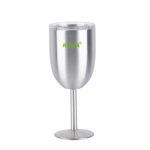 Copa de <span class=keywords><strong>Vino</strong></span> de Acero Inoxidable de Doble Pared con Aislamiento al Vacío y Tapa - Product Image 2
