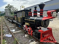 Train à vapeur sans rails 2026 pour usage intérieur/extérieur, parcs de jardin et de trampolines, sièges personnalisables, capacité supérieure à 500 kg