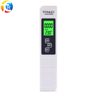Compteur EC/TDS 3 en 1 Stylo de qualité de l'eau 0-9990 Testeur multifonctionnel de température et de température avec rétro-éclairage pour piscine