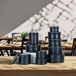 Tarro de Aluminio Negro Mate, Contenedor de Almacenamiento Personalizado para Té, Lápiz Labial, Manualidades, Decoración, Pegatinas, 5ml, 10ml, 15ml, 30ml, 80ml, 100ml - Product Image 1