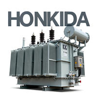 Transformateur immergé dans l'huile 66kV/69kV, puissance de sortie 5000-63000kVA, 6.3kV 10.5kV, bobinage en cuivre avec OLTC et relais Buchholz