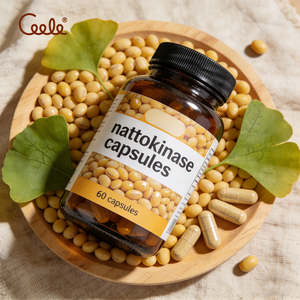 Capsules de <span class=keywords><strong>Nattokinase</strong></span> certifiées GMP 4000 Fu Formule naturelle pour le bien-être vasculaire et cardiaque quotidien - Product Image 1