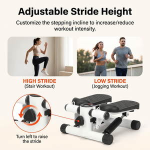 Máquina de Ejercicio de Pedales, Mini Escaladora Portátil Ajustable con Marco de Acero para Fitness en Casa - Product Image 4
