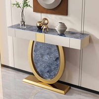 Console moderne en fer minimaliste avec rangement pour petits espaces, entrées étroites, appartements, villas et hôtels