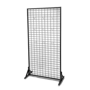 Grosir tampilan berdiri logam cina-Rak Display Panel Grid Logam Display Display Panel Kawat Logam