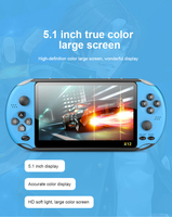 Console de Jeu Portable Rétro X12 avec Écran HD 5,1 Pouces, Double Joystick, 16 Go – Joueurs d'Arcade Nostalgiques en Gros