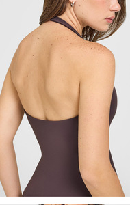Débardeur de sport pour femme, col halter, dos nu, décolleté plongeant, respirant, extensible dans les quatre sens, pour la gym et le yoga - Product Image 4