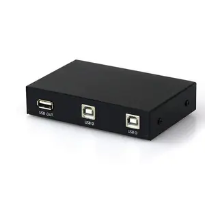 Conmutador USB de 2 puertos para impresora, Selector de caja Hub para compartir