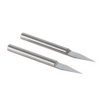 EITFS Fraise à graver à fond plat 6 mm haute vitesse, revêtement TiAlN/AlTiN, 2 dents, en carbure V, pour gravure et découpe, ODM/OEM CNC