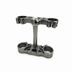 Custom CNC Machined Aluminum Alloy Three Way Handlebar <b>Clamp</b> OEM Service - Product Image 1