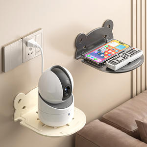 ขาตั้งกล้องติดผนังแบบกลม ไม่ต้องเจาะ สำหรับจัดเก็บในบ้าน ห้องนั่งเล่น ห้องนอน ที่ยึดกล้องวงจรปิด - Product Image 1