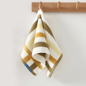 Serviette de bain pour enfants M4010, 25x50 cm, carrée, en pur coton, fil non torsadé, douce pour la peau, bleue - Product Image 1