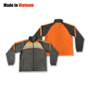 Chaqueta para hombre, chaqueta cortavientos con cremallera para exteriores, chaqueta deportiva informal de retazos personalizada para hombre, gabardina - Product Image 1