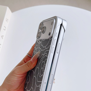 Camellia Pattern Fabric Full Wrap Protection Shockproof Anti-Drop <b>Camera</b> Protect Magnetic Mobile Phone Cases For iPhone 17 Pro - Product Image 4