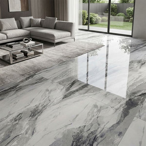 Azulejos de Porcelana Brillante con Aspecto de Mármol de Lujo Moderno, Tamaño Personalizado 600x1200, para Interiores de Baños, Villas y Salones - Product Image 1