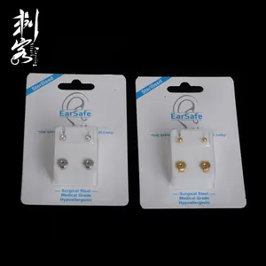 Pair Of Sterilise Earrings with Hangsell Packing Paper