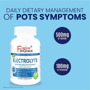 แคปซูลอิเล็กโทรไลต์แบบกำหนดเองสำหรับการจัดการโภชนาการที่มีโซเดียมสูง รสจืด 100 แคปซูล อาหารเสริมอิเล็กโทรไลต์ - Product Image 2