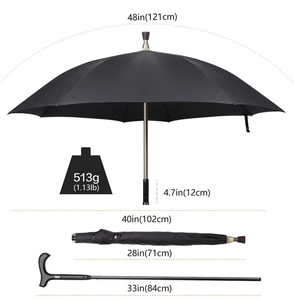 Vente en gros de parapluie Yubo Old <span class=keywords><strong>Canne</strong></span> Parapluie Bâton de marche Parapluie de pluie - Product Image 2