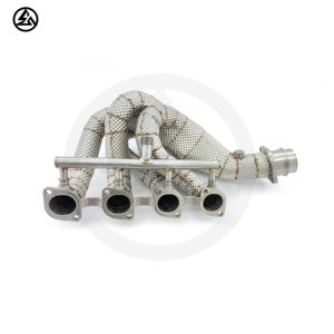 Csz ống xả đa tạp cho Ferrari 360/F360 3.6L V8 nhiệt độ cao Tig Hàn 1.5mm thép không gỉ nhiệt lá chắn tiêu đề - Product Image 6