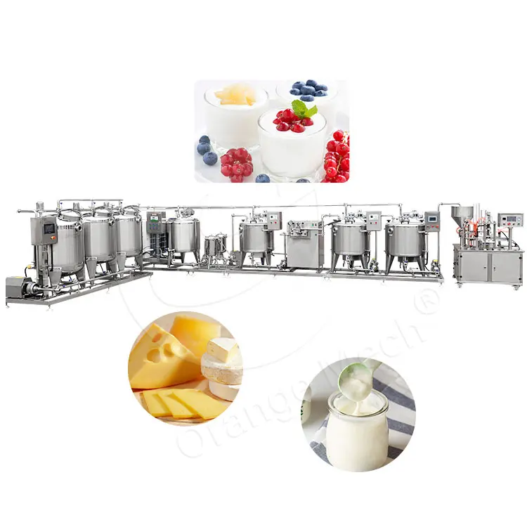औद्योगिक छोटे पैमाने के दूध दही के लिए दूध दही बनाने वाली पनीर बनाने की उत्पादन लाइन डेयरी प्रसंस्करण मशीन