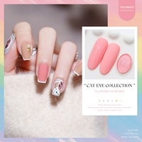 Nouvelle Collection Été 2026 – Kit de Vernis à Ongles Gel Effet Œil de Chat 24 Couleurs – Imperméable, Fini Scintillant, Couleurs Bonbon Macaron – Vernis UV LED Soak-Off pour Salon
