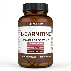 L-<span class=keywords><strong>Carnitina</strong></span> 500mg per Porzione Capsule Supporto Fitness per Adulti Aumenta l'Energia Cellulare Trasporta Acidi Grassi 60 Capsule/<span class=keywords><strong>Flacone</strong></span> - Product Image 1