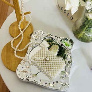 Bolso de Perlas Nuevo 2024 para Mujer, Mini Bolso Bandolera Popular, Bolso de Perlas Tejido a Mano Retro Versátil - Product Image 2