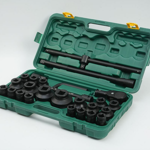 Juego de zócalos de impacto de alta resistencia de 3/4 pulgadas y 26 piezas, Torx hexagonal para reparación de automóviles con llave neumática - Product Image 1