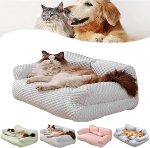 <span class=keywords><strong>Cama</strong></span> refrescante para perros y gatos de seda helada para mascotas, sofá <span class=keywords><strong>cama</strong></span> lavable para perros pequeños, medianos y grandes, <span class=keywords><strong>cama</strong></span> fresca de seda helada para dormir en <span class=keywords><strong>verano</strong></span> - Product Image 3