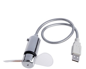 Bán Trực Tiếp Quạt Thời Gian USB Linh Hoạt 360 Độ Quạt Đồng Hồ Hình Rắn Dạ Quang Cho Máy Tính Xách Tay Đồng Hồ USB Quạt Flash Mini Có Đèn LED - Product Image 4