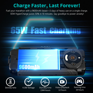 6.8 \ "HD + 66W Nhanh Phí IP68 Không Thấm Nước Mini Gồ Ghề 4G Điện Thoại 8GB + 256GB Ảo RAM Octa Lõi CPU <span class=keywords><strong>Android</strong></span> 12 Pháp FHD Màn Hình - Product Image 3