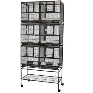 Easy — Triple empileur, 6 unités, oiseau volant pour perroquet, Cage d'élevage en fer forgé - Product Image 1