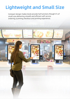 Caisse enregistreuse libre-service numérisation paiement Cash Alipay Machine de commande Kiosque libre-service pour restaurant