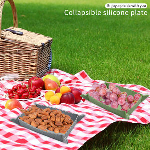 Bandeja de Silicona Plegable con Logotipo Personalizado, Tazón Magnético Plegable para Picnic, Plato Portátil para Camping, Regalo Promocional, Libre de BPA - Product Image 6