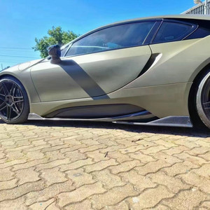Kit carrosserie en fibre de carbone pour I8 avec lèvre avant autocollante, diffuseur, spoiler, jupes latérales et accessoires – État neuf - Product Image 4