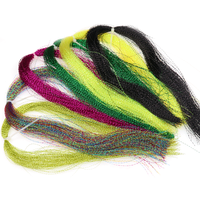TOPIND 9 Farben UV Flashabou Fliegenbindematerial 2mm Durchmesser Sinkline für See- und Bachfischen