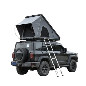 Tente de toit triangulaire quatre saisons, imperméable, pour <span class=keywords><strong>camping</strong></span> en plein air, SUV, voyages tout-terrain, autoportée, pliable, en tissu Oxford - Product Image 1