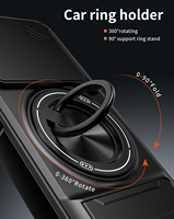 Casing Ponsel dengan Ring Holder Magnetik Kuat dan Pelindung Kamera Geser untuk Nubia Neo 2 3 5G, Anti Benturan